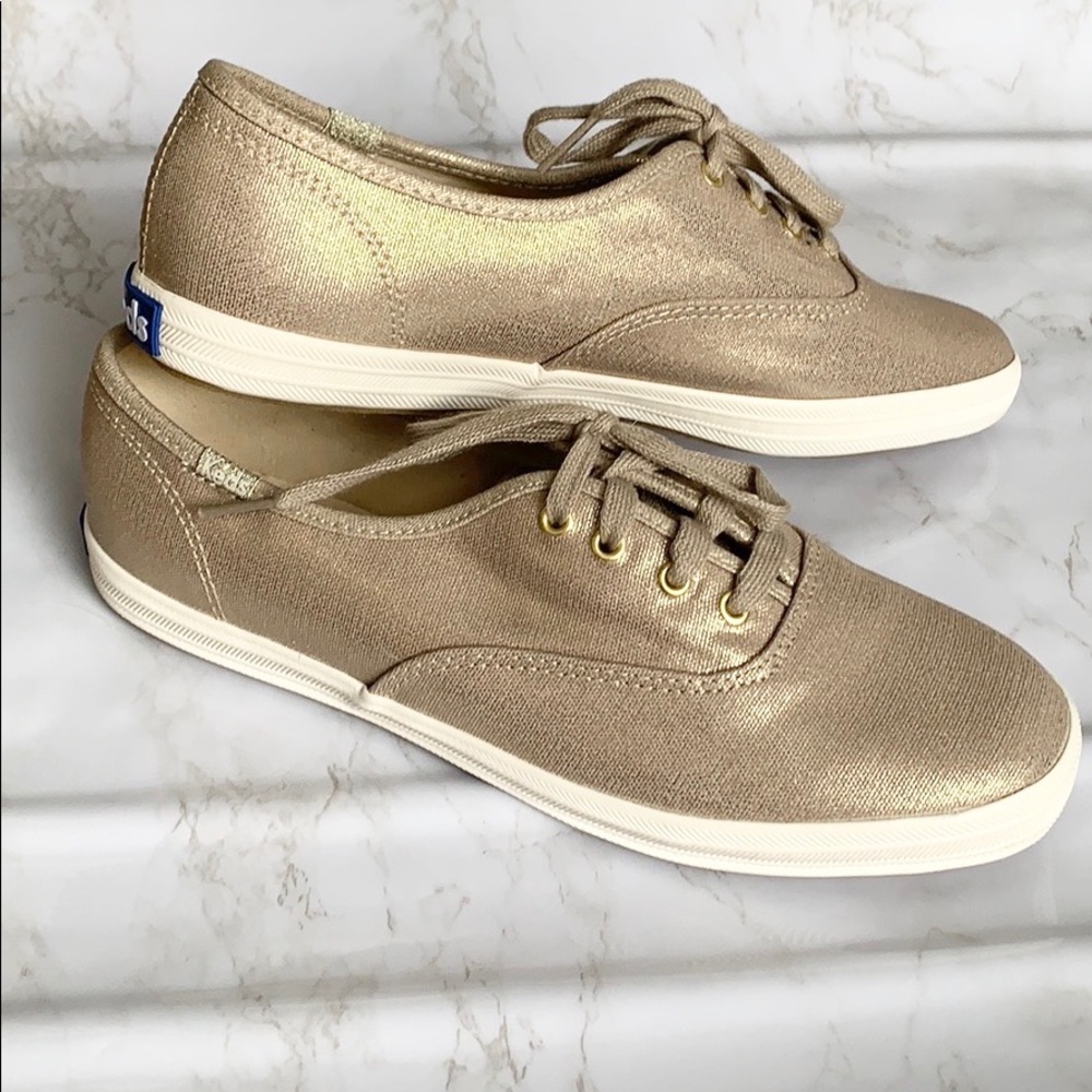Metallic Gold Keds